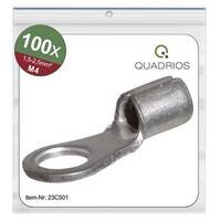 Quadrios 23C501 Gyűrűs kábelsaru Keresztmetszet (max.)=2.5 mm² Lyuk Ø=4.3 mm Szigetelés nélkül 100 db