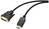 Renkforce Kijelző csatlakozó / DVI Átalakító kábel DisplayPort dugó, DVI-D 24+1 pólusú Csatlakozódugó 1.80 m Fekete RF-5771518 PVC köpeny DVI kábel