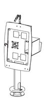 A-frame Lock with 300mm Pole and card reader, WhiteMounting Kits