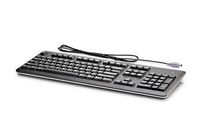 Keyboard (CZECH) 701423-221, Standard, Wired, PS/2, QWERTZ, Black Tastaturen