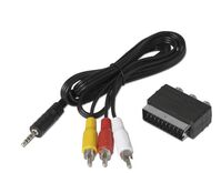 Video Cable Adapter Rca 3 X , Rca Black ,