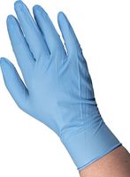 Einmalhandschuhe - Blau, 24 cm, Nitril, Puderfrei, GKLMT, Handschuhgröße XL