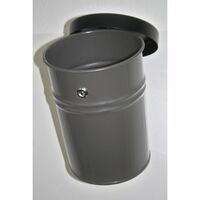 Wall mounted waste collector, lockable