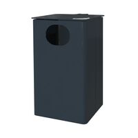 Outdoor waste collector with ashtray