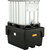 Cubeta colectora de PE para contenedores depósito IBC/KTC, para 1 IBC / KTC, con placa perforada de PE.
