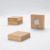 Holz-Magnet quadratisch Pinienholz Neodym 33x33x9mm VE=4 Stück