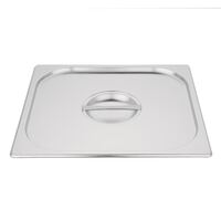 Vogue Stainless Steel 2/3 Gastronorm Lid for Storing Cooking and Reheating