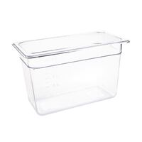 Vogue 1/3 Gastronorm Container Made of Clear Polycarbonate - 200mm 7L