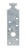 Profilanker, für Halfenschienen 28/15, sendzimirverzinkt, LxB 180x34 mm