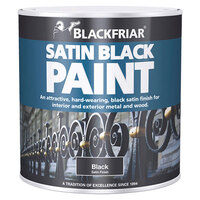 Blackfriar BF0520003F1 Satin Black Paint 250ml