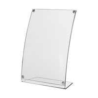Porte-cartes de menu / présentoir de table / porte-visuel "Magnetic" en verre acrylique | A5