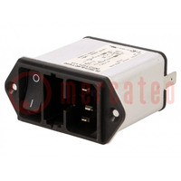 Connector: AC-voeding; contact; mannelijk; 1A; 250VAC; IEC 60320