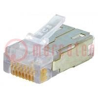 Connector: RJ45; plug; Variosub; PIN: 8; Cat: 5e; shielded; for cable