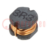 Inductor: wire; SMD; 3.3uH; 70mΩ; -40÷105°C; ±20%; 4x4.5x3.2mm; 2A