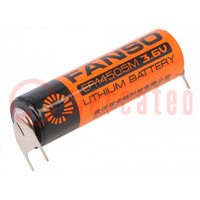 Bateria: litowa; 3,6V; AA; 2100mAh; Ø14,5x50,5mm