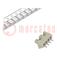Socket; Connector: wire-wire/PCB; Rotaconnect; 3mm; PIN: 4; 5A; SMT