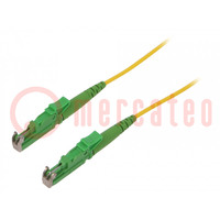Fiber patch cord; E2/APC,both sides; 5m; Optical fiber: 9/125um