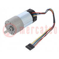 Motor: DC; with gearbox; 24VDC; 3A; Shaft: D spring; 68rpm; 150: 1