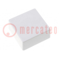 Button; push-in; 5.5mm; -25÷70°C; square; white; 12x12mm