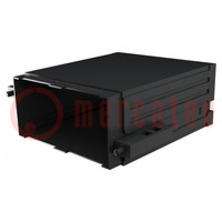 Enclosure: enclosure base; X: 96mm; Y: 48mm; Z: 100mm; PPO; black