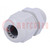 Cable gland; M16; 1.5; IP68; polyamide; grey