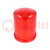 Kap; rood; IP65; Ø150x205mm; Mat: ABS