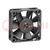 Fan: DC; axial; 24VDC; 50x50x15mm; 20m3/h; 30dBA; ball bearing