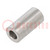 Spacer sleeve; 20mm; cylindrical; stainless steel; Out.diam: 10mm