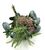 Artificial Silk Cottage Style Ranunculus Bouquet - 53cm, Burgundy