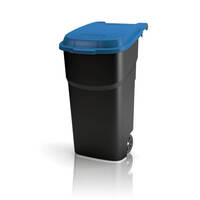Mülltonne Abfallbehälter 100 Liter für den Innen- und Außeneinsatz Version: 03 - blau