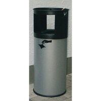 Ascher Standascher Abfallbehälter TKG Kombi Abfallsammler, Florenz, 25 ltr., weiß, rot,grau, schwarz Version: 3 - grau