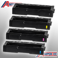 4 Ampertec Toner ersetzt Sharp DXC-200 K C M Y 4-farbig