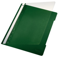 Plastik-Hefter Standard Recycled, A4, langes Beschriftungsfeld, PP, grün