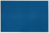 Filz-Notiztafel Essence, Aluminiumrahmen, 1800 x 1200 mm, blau