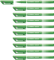 STABILO SENSOR fine penna tecnica Verde 10 pz