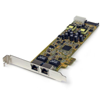 StarTech.com Dual Port PCI Express Gigabit Netzwerkkarte - PCIe PoE/PSE NIC Server Adapter