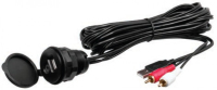 Boss Audio Systems MUSB35 cable de audio 3 m RCA USB tipo A Negro