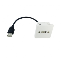 Neklan 2061460 câble USB 0,2 m USB 2.0 USB A Noir, Blanc