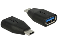 DeLOCK 65519 tussenstuk voor kabels USB 3.1 Gen 2 Type-C USB 3.1 Gen 2 Type-A Zwart