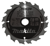 Makita B-33532 circular saw blade 13.6 cm 1 pc(s)