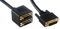MCL CG-227 câble DVI 0,2 m DVI-I 2 x DVI-I Noir