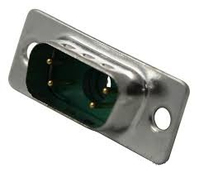 Harting 09 69 111 7051 wire connector D-Sub 1 Green, Metallic