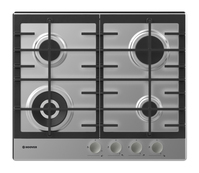 Hoover H-HOB 300 GAS HHG6BF4MX Acciaio inossidabile Da incasso 60 cm 4 Fornello(i)