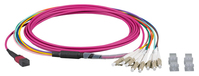 EFB Elektronik MTPF08LCOM4-15 Glasfaserkabel 15 m MTP 8x LC OM4 Violett