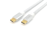 Equip 128355 cavo USB 0,5 m USB 3.2 Gen 2 (3.1 Gen 2) USB C Argento, Bianco