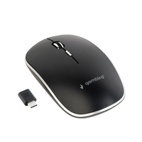 Gembird MUSW-4BSC-01 mouse Ambidestro RF Wireless + USB Type-C Ottico 1600 DPI