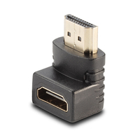Lindy 41085 tussenstuk voor kabels HDMI Zwart
