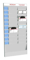 PaperFlow PD20A4.02 Information stand A4 Polystyrene Grey