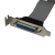 StarTech.com DB25 (F) - IDC26 DB-25 25 pin D-Sub IDC 26 pin Motherboard Header Szary