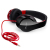 Fantec SHP-250AJ Kopfhörer Kabelgebunden Kopfband Musik Schwarz, Rot